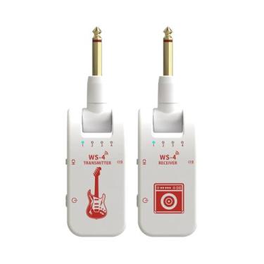 Imagem de Sistema De Guitarra Sem Fio 2.4G Conjunto De Transmissor E Receptor Pa