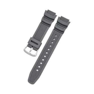 Imagem de Pulseira De Relógio De Silicone De 18mm Para Homens Para CASIO AE1200 