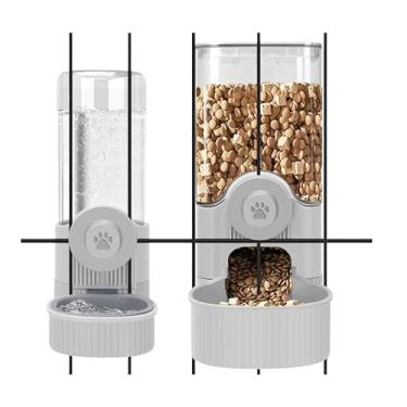 Imagem de Alimentador e Bebedouro Automático 1,2L para Gaiola - Cães, Gatos, Coelhos e Outros Pets(Água potável)