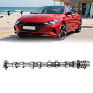 Imagem de FIWARY Eixo de comando de escape para 2017-2021 Elantra Kona 2.0L G4NH 24200-2E074 Substituição direta OE ajuste resposta melhorada do motor ruído reduzido para temporização de válvula otimizada