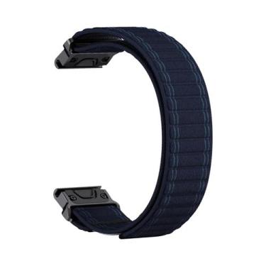 Imagem de Pulseira De Nylon Trançada QuickFit De 22mm 26mm Para Garmin Fenix E 7