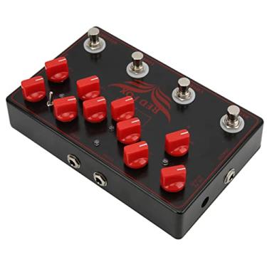Imagem de RiToEasysports Pedal de Guitarra, Pedal de Efeitos Sintetizador, Multiefeitos, Delay + Chorus + Loop + Overdrive 4 Em 1, Acessórios para Guitarra Elétrica