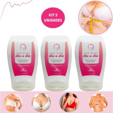 Imagem de Kit Creme Levanta Seios Flácidos Moles Caídos Rejuvenescedor 3 unidade
