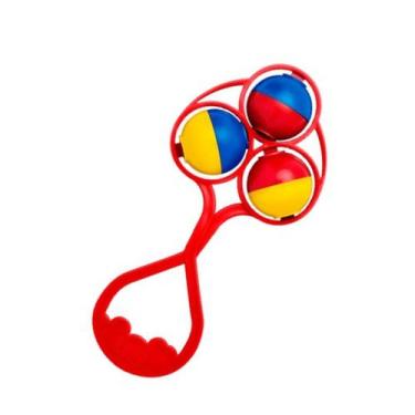 Imagem de Chocalho Tricolor Infantil 7231-01 - Lolly Nenny