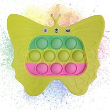 Imagem de Pop It Mini Game Borboleta Interativo 4 Modos Som Luzes Fidget Sensori