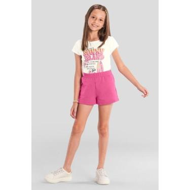 Imagem de Conjunto infantil menina de surf Brandili, Natural, 10