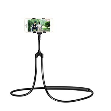 Imagem de Suporte Flexível para Celular com Suspensão no Pescoço Lazy Stand de 360 Graus Assistir TV Jogos Vídeos Leitura Selfie Casa Escritório Viagem Compatív