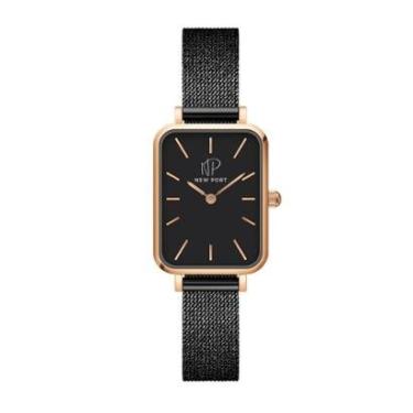 Imagem de Relógio New Port Quadrado Elegante Analógico Feminino-Feminino