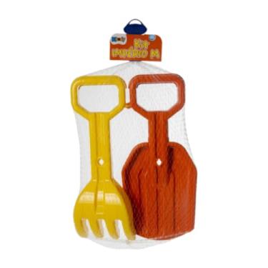 Imagem de Kit Pá e Rastelo de Praia Império M Verão Sol Brinquedo