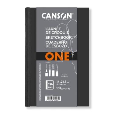Imagem de Caderno Sketchbook Brochura 100g/m² 196 Folhas 14x21,6cm One Canson