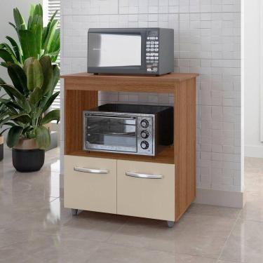 Imagem de Armário Multiuso Lira 2 Portas Cozinha Mb1 Cor Savana Off White Pc