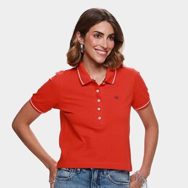Imagem de Camisa Polo Calvin Klein Piquet Duplo Feminina-Feminino