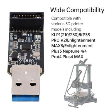 Imagem de GOWENIC Acessório para Impressora 3D, Cartão de Expansão de Memória para Máquina de Impressão Rápida, Design Suave e Durável, Uso e Armazenamento Versáteis, para (Leitor de cartões com módulo de