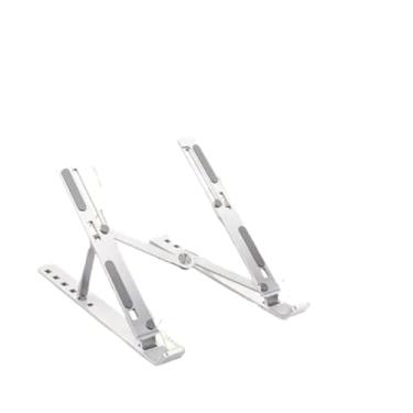 Imagem de Suporte Portátil de Mesa para Notebook ou Tablet Com Base Dobrável E Ajustável Base antiderrapante(BRANCO)