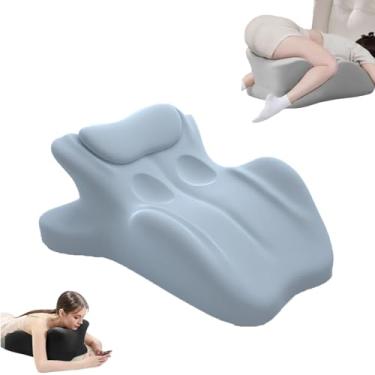 Imagem de Almofada de casal para intimidade e suporte – plataforma de espuma viscoelástica de 27° – posição perfeita instantaneamente – suporte lombar e pescoço – conforto em várias posições para sentar, deitar