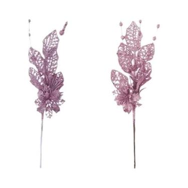 Imagem de Buquê De Frutas Artificiais Com Glitter Para Decoração De Árvore De Na