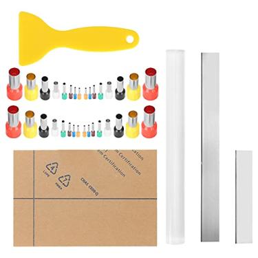 Imagem de Pilipane Conjunto de cortadores de argila, 37 peças de raspadores de argila ultrafinos de aço inoxidável com placa de suporte de acrílico para cerâmica, faça você mesmo, escultura, modelagem, projetos