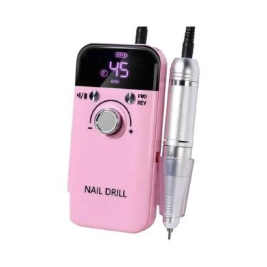 Imagem de Máquina De Furar Unhas Elétrica Portátil Recarregável 45000RPM Baixo R
