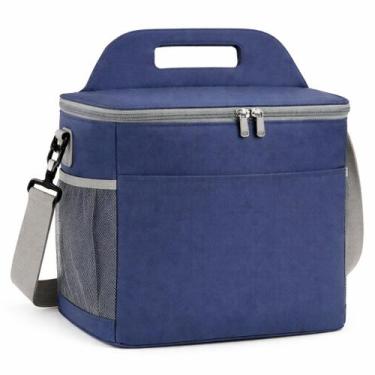 Imagem de Bolsa Térmica com Alça de Ombro para Transporte de Marmitas e Bebidas 