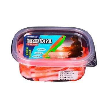 Imagem de Iscas De Silicone Macio Em Formato De Minhoca 50 Peças 6cm 7cm 7,5cm I