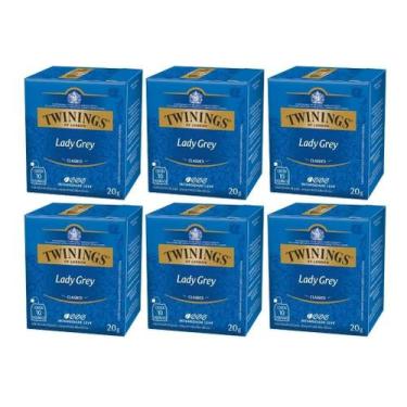 Imagem de 60 Sachês, Chá Twinings, Lady Grey, Lady Grey