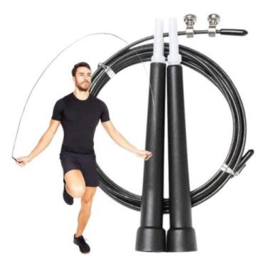 Imagem de Corda de Pular Exercício Funcional Aço 3m Rolamento Speed Profissional