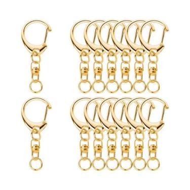 Imagem de Fechos De Lagosta Para Chaveiro, 10, 30, 50 Conjuntos, Ganchos Giratór