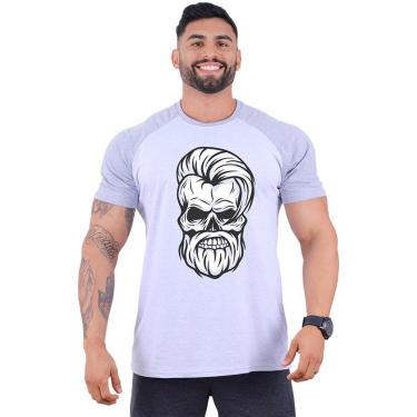 Imagem de Camiseta Tradicional Manga Curta MXD Conceito Caveira Lenhadora Masculina-Masculino
