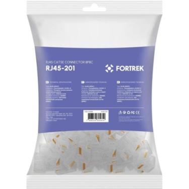 Imagem de Conector Macho CAT5E RJ45 201 Fortrek FK 120EBLI / 100