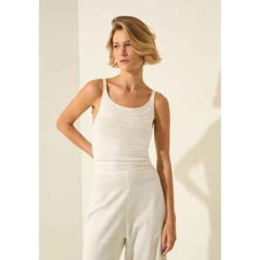 Imagem de Blusa Regata De Alças Em Malha Tricô-Feminino