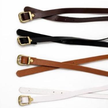 Imagem de Cinto Fino Feminino Para Jeans Basico Fivela Dourado-Feminino