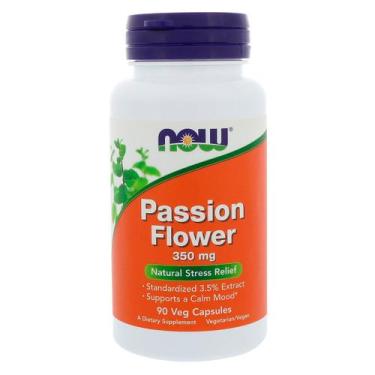 Imagem de Flor do Maracujá Passionflower EXT 3.5% (90 VCAPS) Now Foods, Suplemen