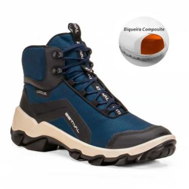 Imagem de Bota de Segurança Hybrid Focus Blue Estival - Azul - Bico Composite - 