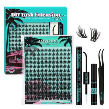 Imagem de Kit de Extensión de Pestañas AMZGIRL Fairy Lash Clusters 144 piezas - 