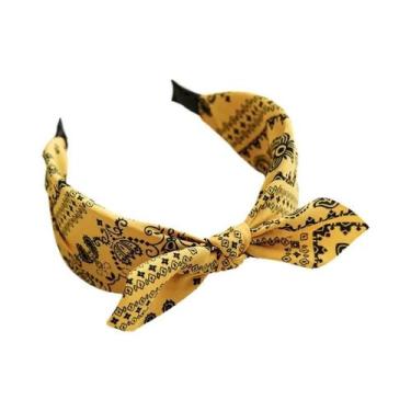 Imagem de Faixa De Cabelo Larga De Algodão Com Estampa Floral Para Mulheres, Ace
