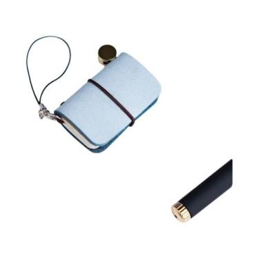 Imagem de Caderno De Viagem Ultra Mini Estilo Couro Retrô, 32 Folhas, 64 Páginas