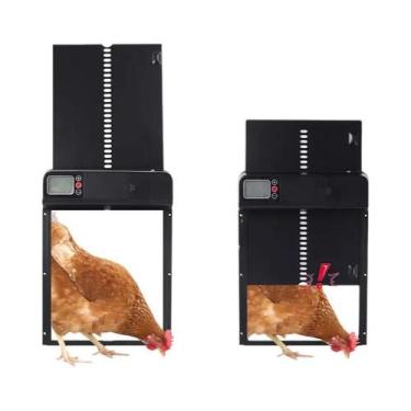 Imagem de Portão Elétrico Automático Impermeável Para Galinheiro Com Temporizado