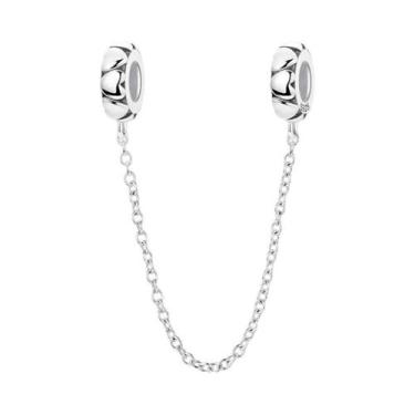 Imagem de Pulseira Feminina De Prata 925 Com Berloques De Café E Corrente De Seg