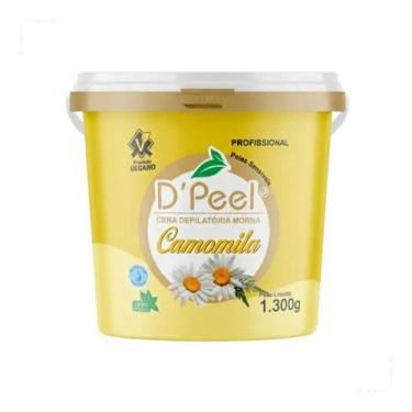Imagem de Cera Depilatória Dpell Morna Camomila Alta Aderência - D'peel, 1,3KG