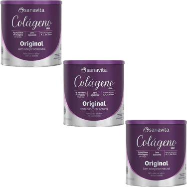 Imagem de Kit 3X Colágeno Skin - 300g Original - Sanavita-Masculino