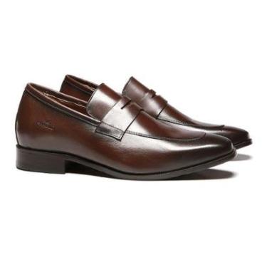 Imagem de Sapato Masculino Elevator Vintage Marques Cafe Samello-Masculino