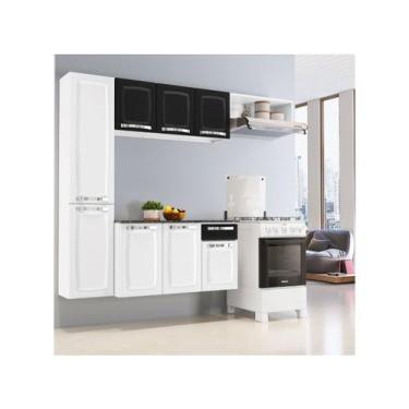 Imagem de Cozinha Completa de Aço Itatiaia Pratika 4 Peças 8 Portas 1 Gaveta 210