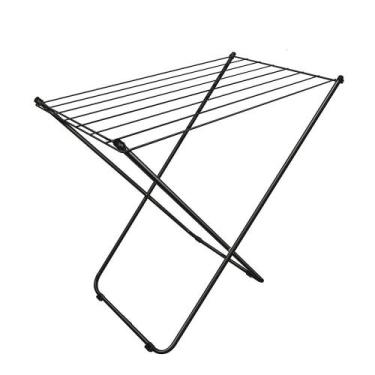 Imagem de Varal Sem Abas De Chão Portátil Preto - Maxeb