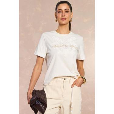 Imagem de T-SHIRT DOCE TRAMA FEMININA REF:106363-Feminino
