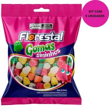 Imagem de Bala De Goma Florestal Sininhos 200G Kit 5 Com Unidades