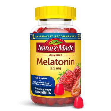 Imagem de Melatonina Natural Sleep Aid, 2,5 Mg, Gomas, 130 Gomas-Unissex