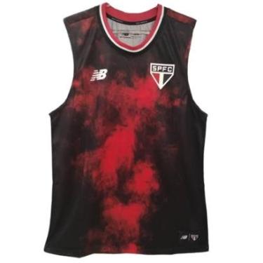 Imagem de Regata Basquete São Paulo 2024 Uniforme 3 Torcedor Preta New Balance-Masculino