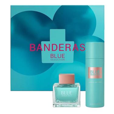 Imagem de Kit Perfume Feminino Banderas Blue Seduction 1 Eau de Parfum 80ml + 1 Desodorante spray...