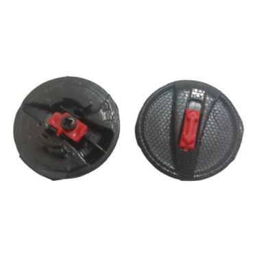 Imagem de Botão para capacete ls2 / helt / fw3 vision  acionador preto de substi