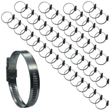 Imagem de KIT 50 Abraçadeira 38X51mm aço zincado mangueira de jardim - Lumaflex